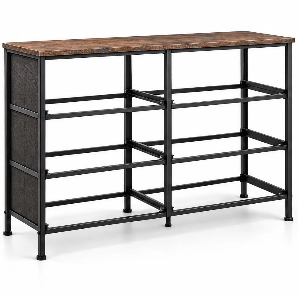 Rustic Brown 6-Drawer Dresser — materials frame